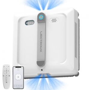 Vindusvaskerobot Liectroux S9 med 2 rullebørster, 6-veis vannpumpspray, børsteløs motor, 9 kPa sugekraft, rammeløs drift, 8 mikrobrytere, sikkerhetstau og strømkabel i ett, app- og fjernkontroll, stemmeveiledning Vindusvaskerobot Liectroux S9 med 2 rullebørster, 6-veis vannpumpspray, børsteløs motor, 9 kPa sugekraft, rammeløs drift, 8 mikrobrytere, sikkerhetstau og strømkabel i ett, app- og fjernkontroll, stemmeveiledning